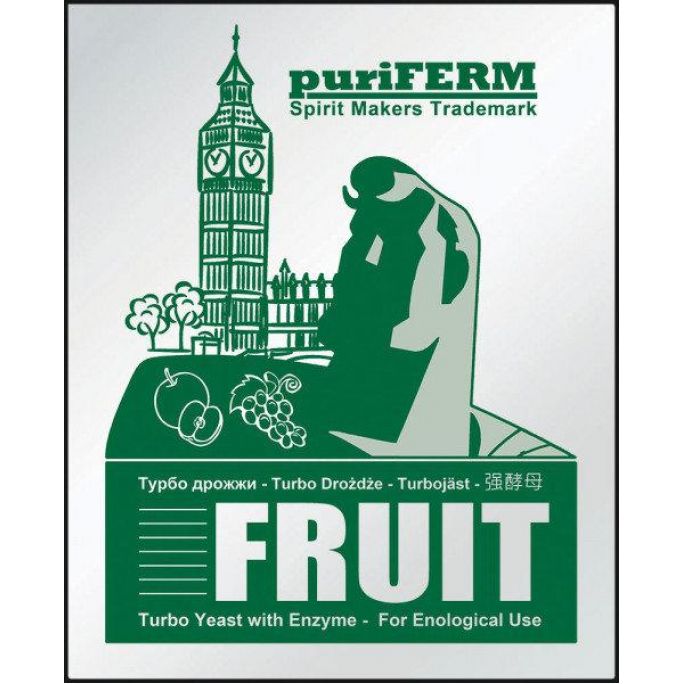 Фруктовые турбо дрожжи Puriferm FRUIT, 140 грн., Изображение 1 Фруктовые турбо дрожжи Puriferm FRUIT, Изображение 1