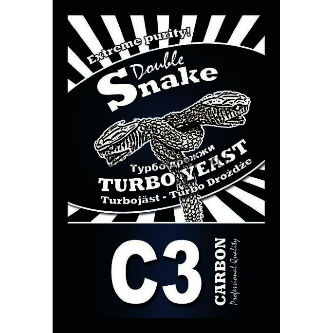 Сухі турбо дріжджі DoubleSnake C3 Carbon, 150 грн., Зображення 1 Сухі турбо дріжджі DoubleSnake C3 Carbon, Зображення 1