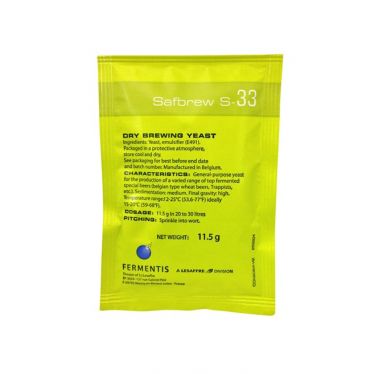 Дріжджі Пивоварні Fermentis S-33 (11,5 г)