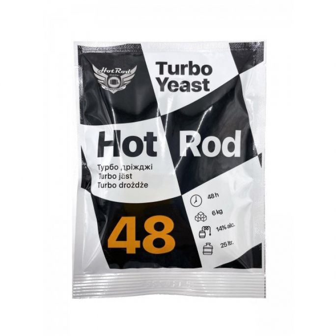 Турбо дріжджі Hot Rod 48 на 25 л (146 г), Зображення 1
