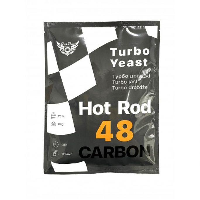 Турбо дріжджі Hot Rod 48 Carbon на 25 л (175 г), 180 грн., Зображення 1 Турбо дріжджі Hot Rod 48 Carbon на 25 л (175 г), Зображення 1