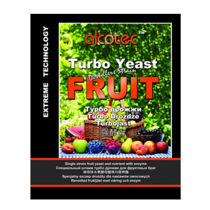 Спиртові дріжджі для фруктів Alcotec Fruit Turbo, 145 грн., Зображення 1 Спиртові дріжджі для фруктів Alcotec Fruit Turbo, Зображення 1