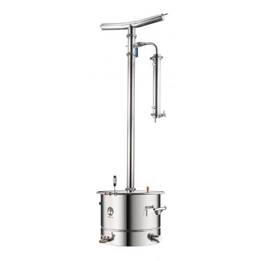 Самогонный аппарат Прима Тора кламп 40л на открытом кубе 